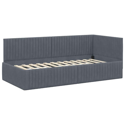 Rohový Rám Postele S Čelo 90 Cm X 200 Cm Samet