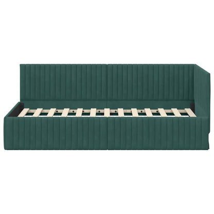 Rohový Rám Postele S Čelo 90 Cm X 200 Cm Samet