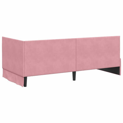 Rohový Rám Postele S Čelo 90 Cm X 200 Cm Samet