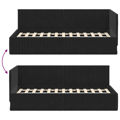 Rohový Rám Postele S Čelo 90 Cm X 200 Cm Samet