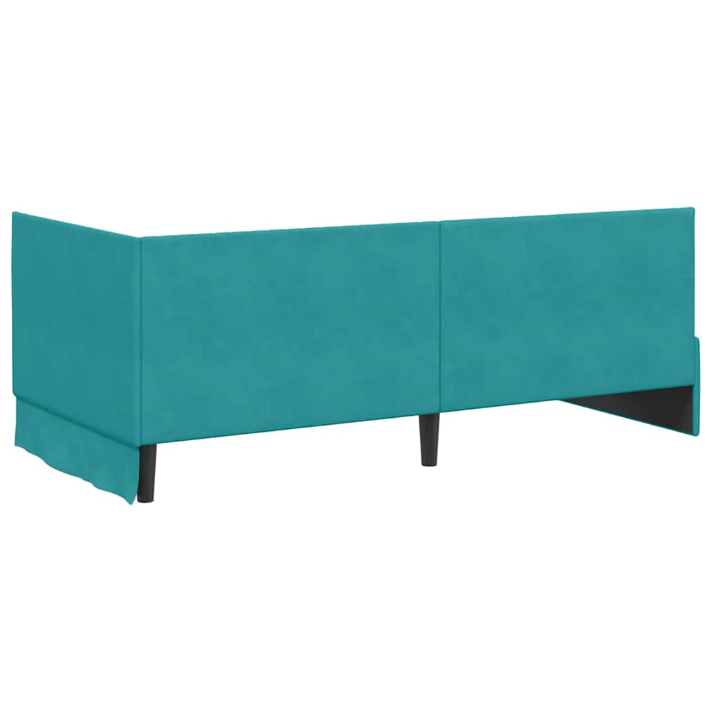 Rohový Rám Postele S Čelo 90 Cm X 200 Cm Samet