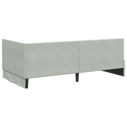 Rohový Rám Postele S Čelo 100 Cm X 200 Cm Samet