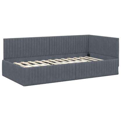 Rohový Rám Postele S Čelo 100 Cm X 200 Cm Samet