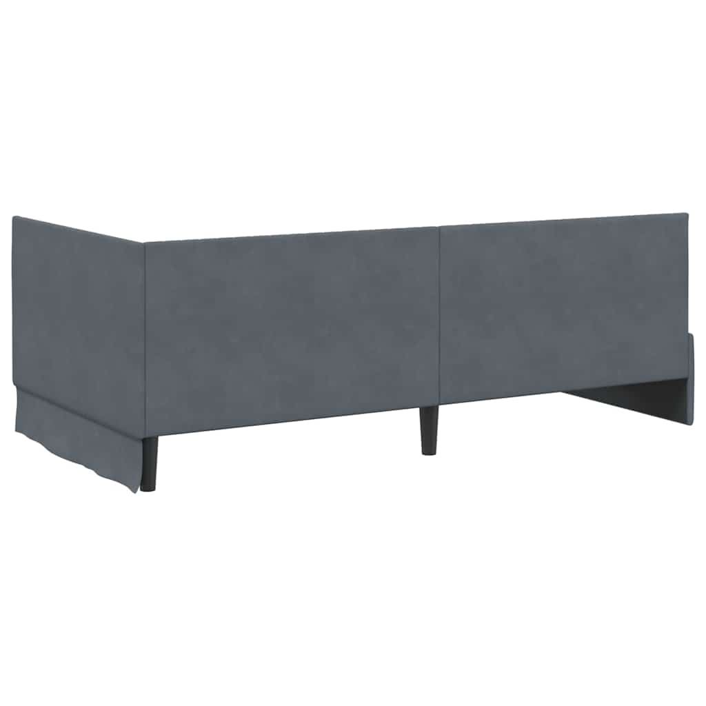 Rohový Rám Postele S Čelo 100 Cm X 200 Cm Samet