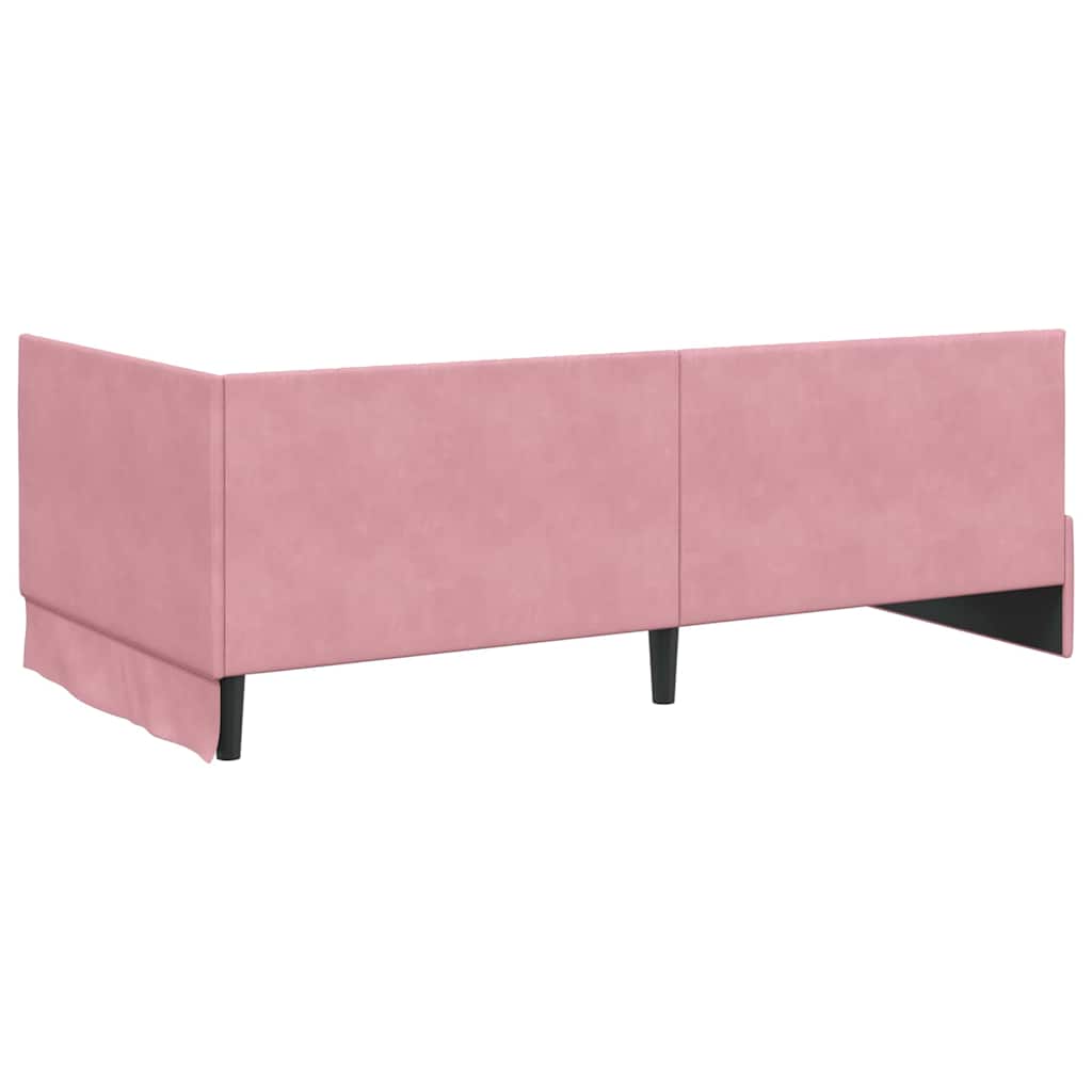 Rohový Rám Postele S Čelo 100 Cm X 200 Cm Samet