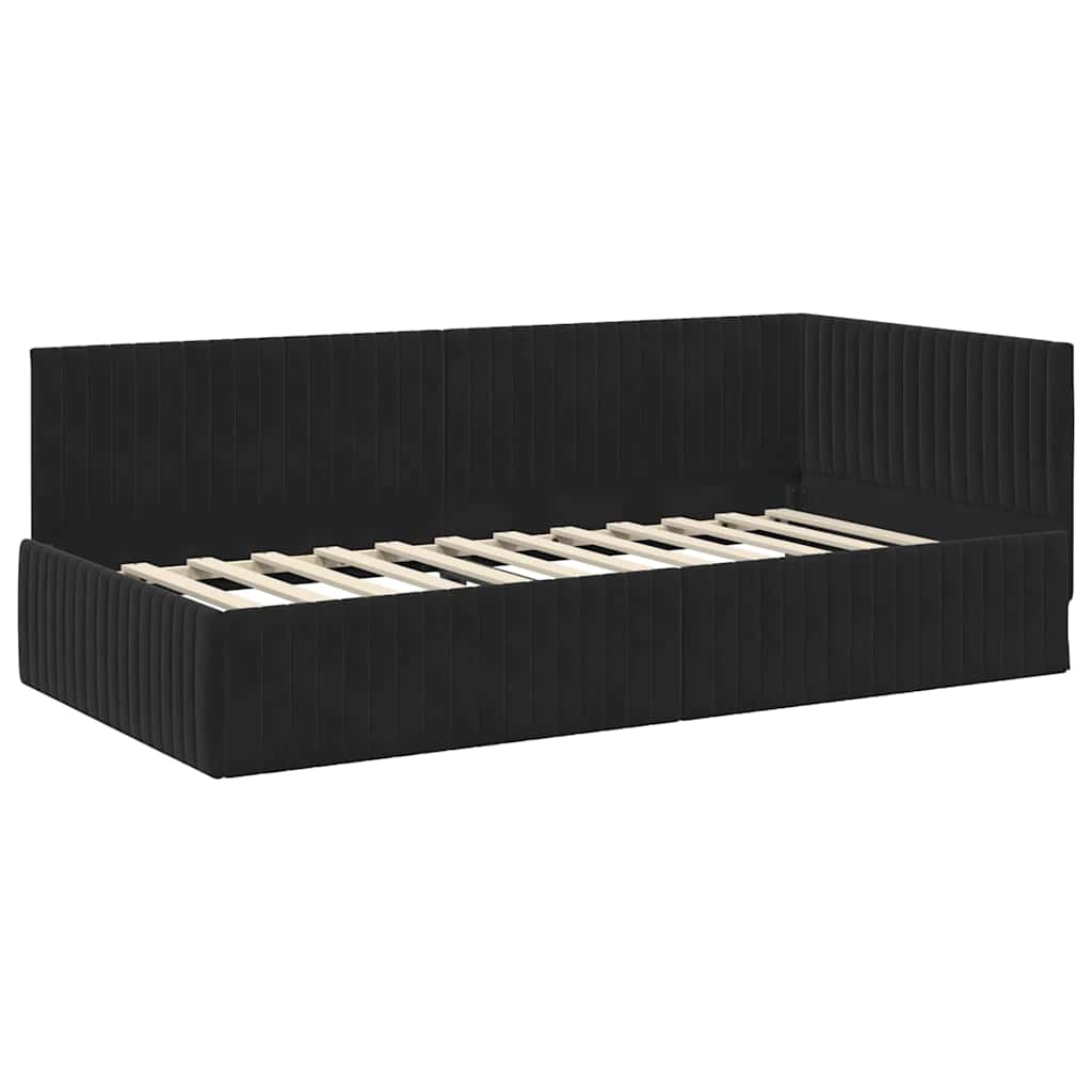 Rohový Rám Postele S Čelo 100 Cm X 200 Cm Samet