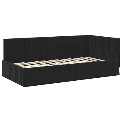 Rohový Rám Postele S Čelo 100 Cm X 200 Cm Samet