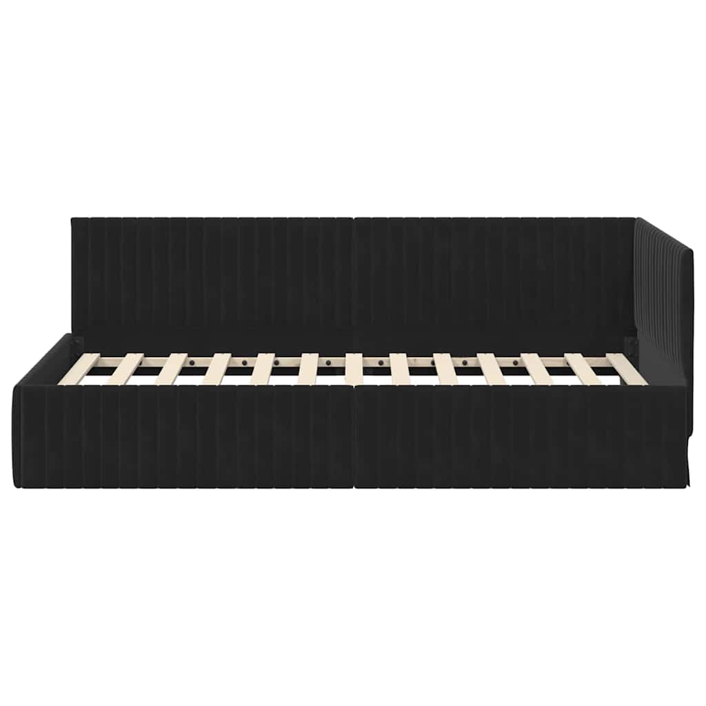 Rohový Rám Postele S Čelo 100 Cm X 200 Cm Samet