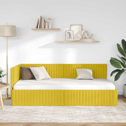 Rohový Rám Postele S Čelo 100 Cm X 200 Cm Samet