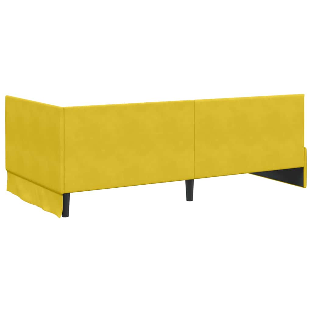 Rohový Rám Postele S Čelo 100 Cm X 200 Cm Samet