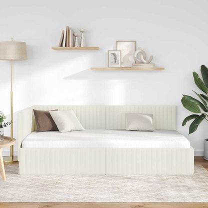 Rohový Rám Postele S Čelo 100 Cm X 200 Cm Samet