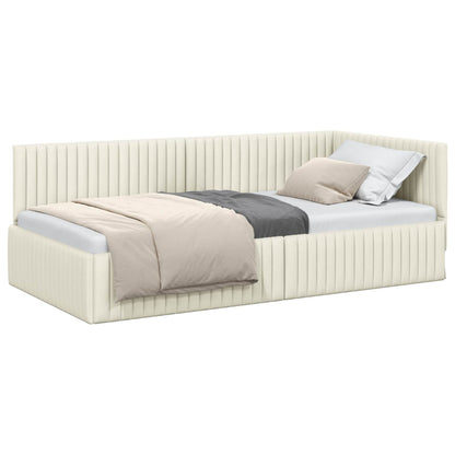Rohový Rám Postele S Čelo 100 Cm X 200 Cm Samet