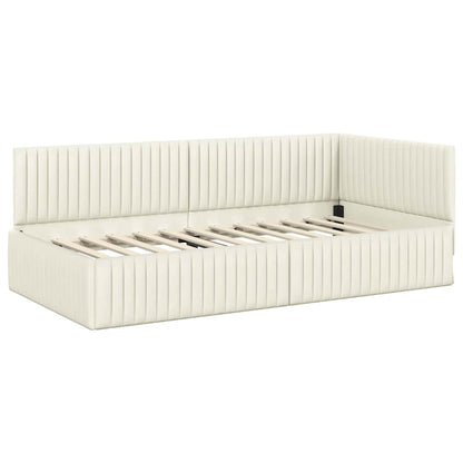 Rohový Rám Postele S Čelo 100 Cm X 200 Cm Samet