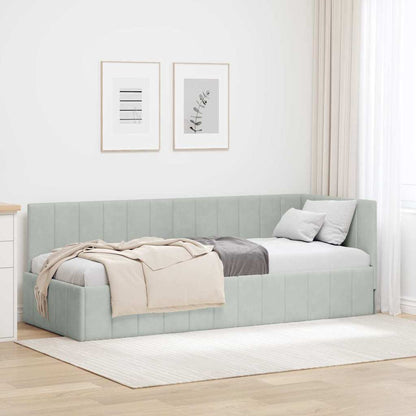 Rohový Rám Postele S Čelo 80 Cm X 200 Cm Samet