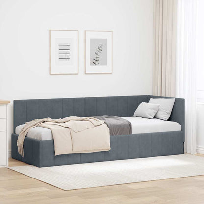 Rohový Rám Postele S Čelo 80 Cm X 200 Cm Samet