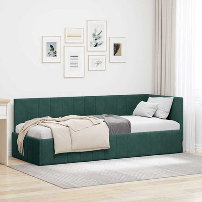 Rohový Rám Postele S Čelo 80 Cm X 200 Cm Samet