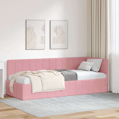 Rohový Rám Postele S Čelo 80 Cm X 200 Cm Samet