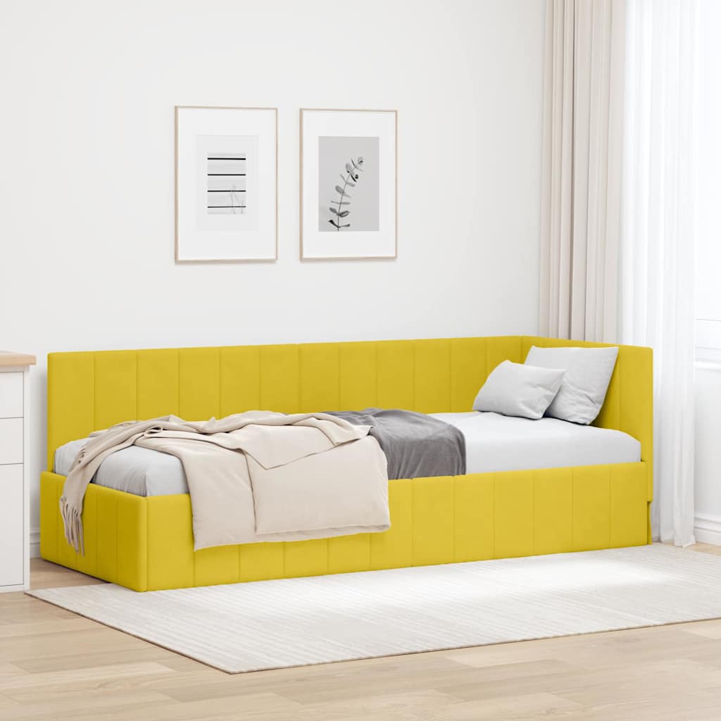 Rohový Rám Postele S Čelo 80 Cm X 200 Cm Samet