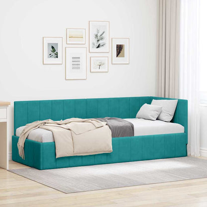Rohový Rám Postele S Čelo 80 Cm X 200 Cm Samet