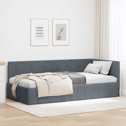 Rohový Rám Postele S Čelo 80 Cm X 200 Cm Samet