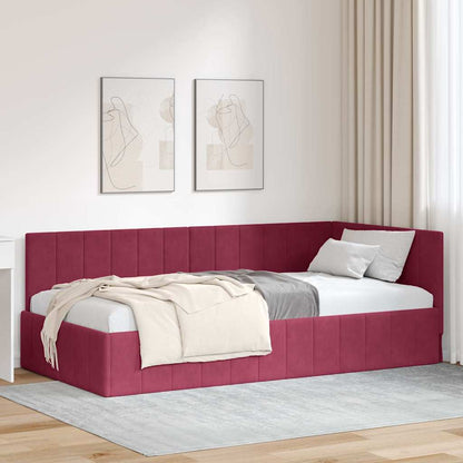 Rohový Rám Postele S Čelo 80 Cm X 200 Cm Samet