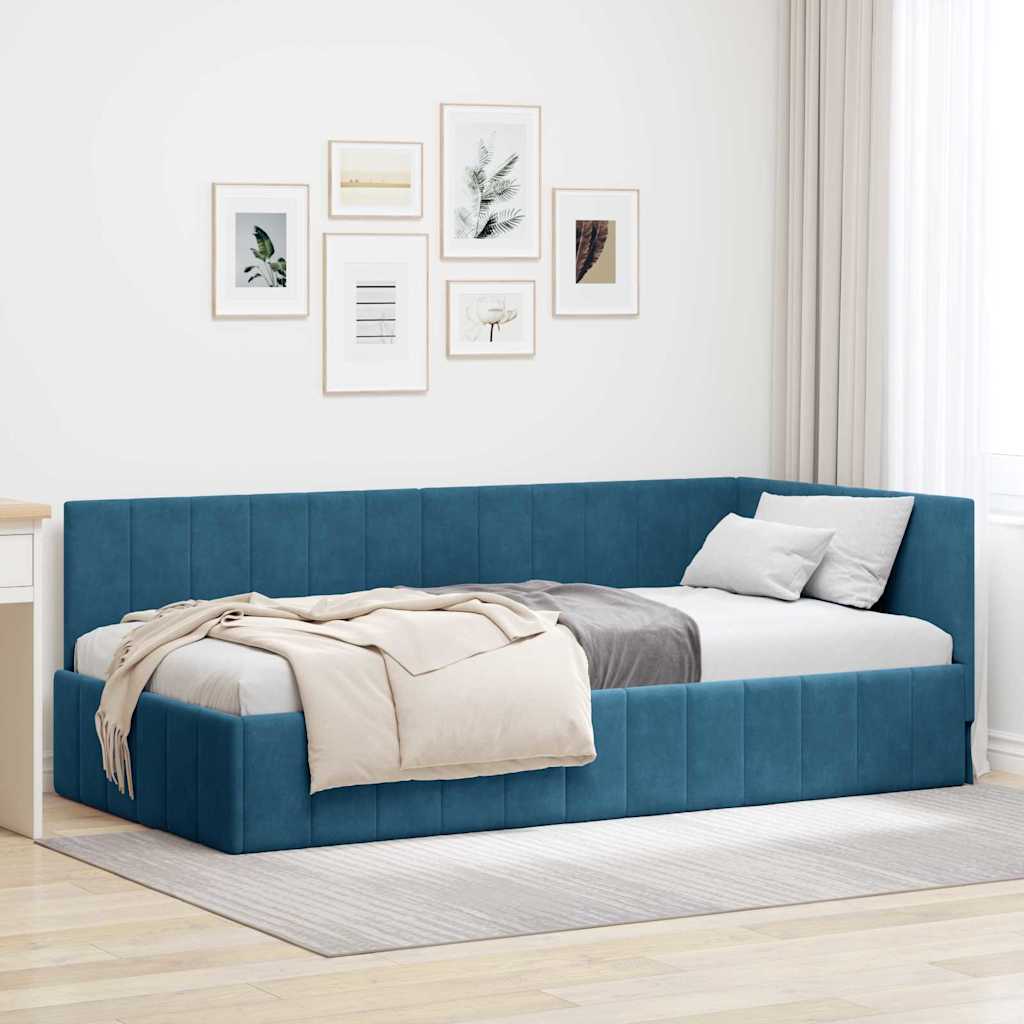 Rohový Rám Postele S Čelo 80 Cm X 200 Cm Samet
