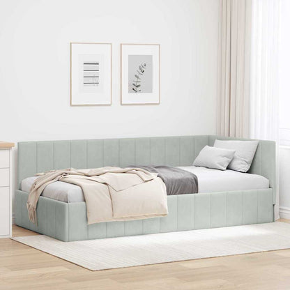 Rohový Rám Postele S Čelo 80 Cm X 200 Cm Samet