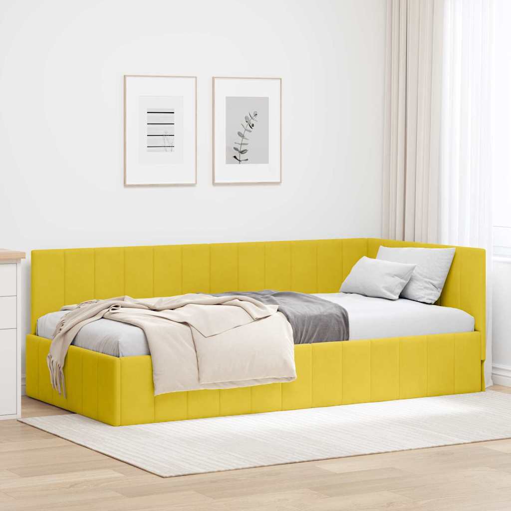 Rohový Rám Postele S Čelo 80 Cm X 200 Cm Samet