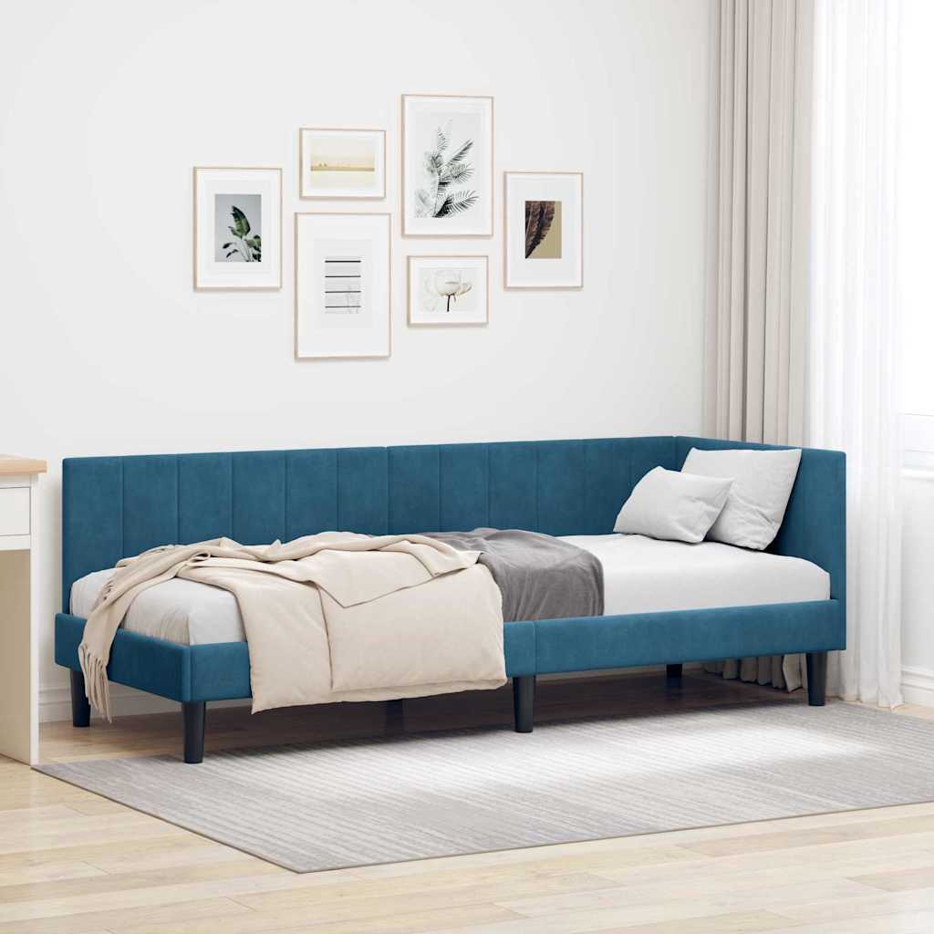 Rohový Rám Postele S Čelo 80 Cm X 200 Cm Samet