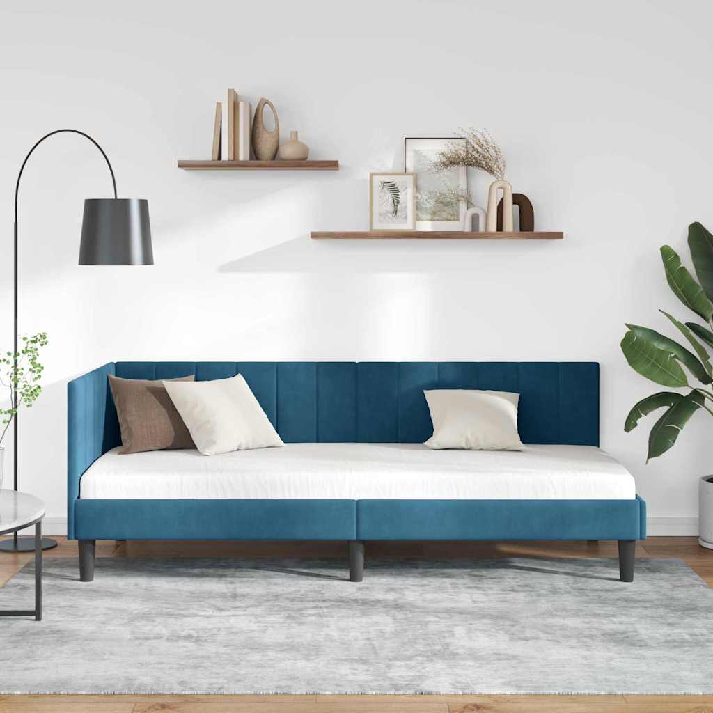 Rohový Rám Postele S Čelo 80 Cm X 200 Cm Samet