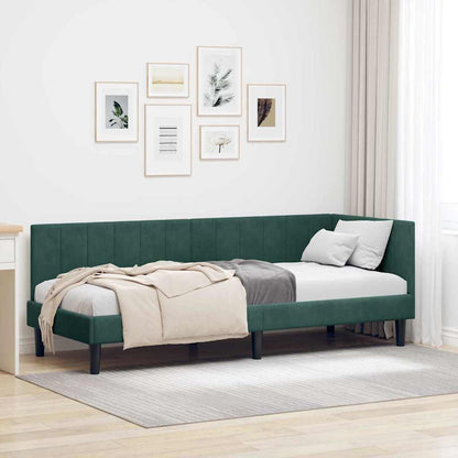 Rohový Rám Postele S Čelo 80 Cm X 200 Cm Samet