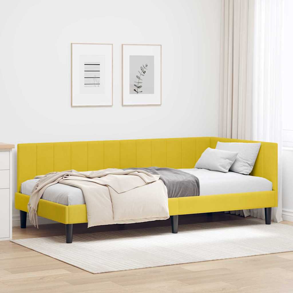 Rohový Rám Postele S Čelo 80 Cm X 200 Cm Samet