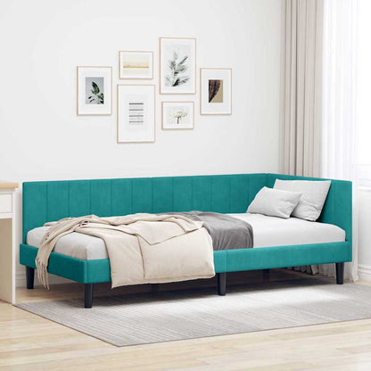 Rohový Rám Postele S Čelo 80 Cm X 200 Cm Samet