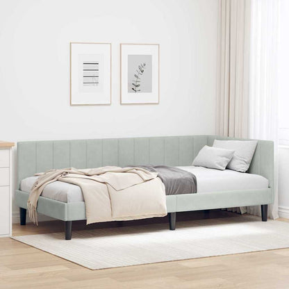 Rohový Rám Postele S Čelo 80 Cm X 200 Cm Samet