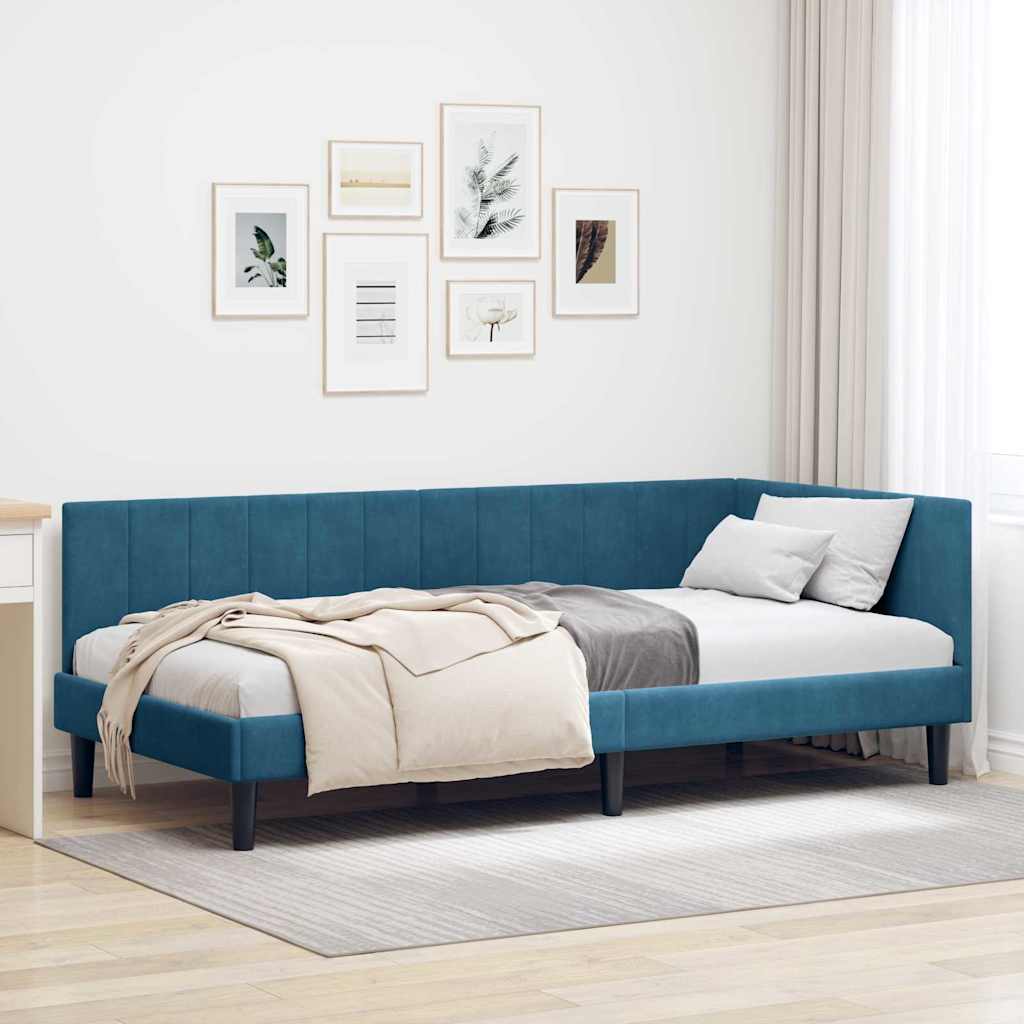 Rohový Rám Postele S Čelo 80 Cm X 200 Cm Samet