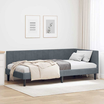 Rohový Rám Postele S Čelo 80 Cm X 200 Cm Samet