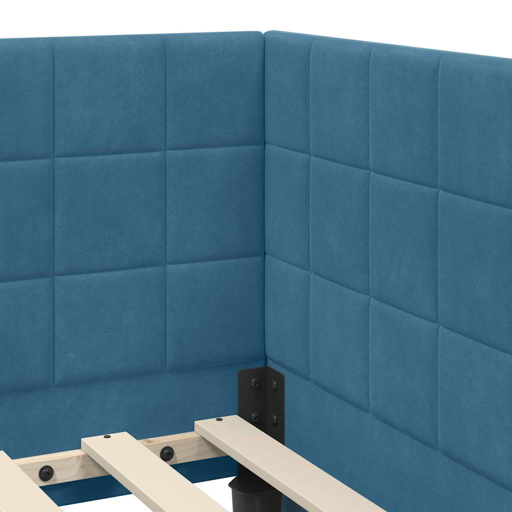 Rohový Rám Postele S Čelo 80 Cm X 200 Cm Samet