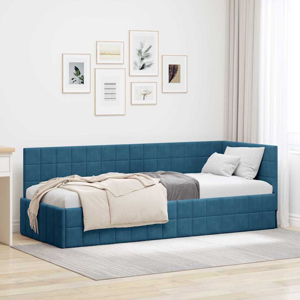 Rohový Rám Postele S Čelo 80 Cm X 200 Cm Samet