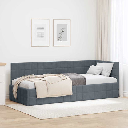 Rohový Rám Postele S Čelo 80 Cm X 200 Cm Samet