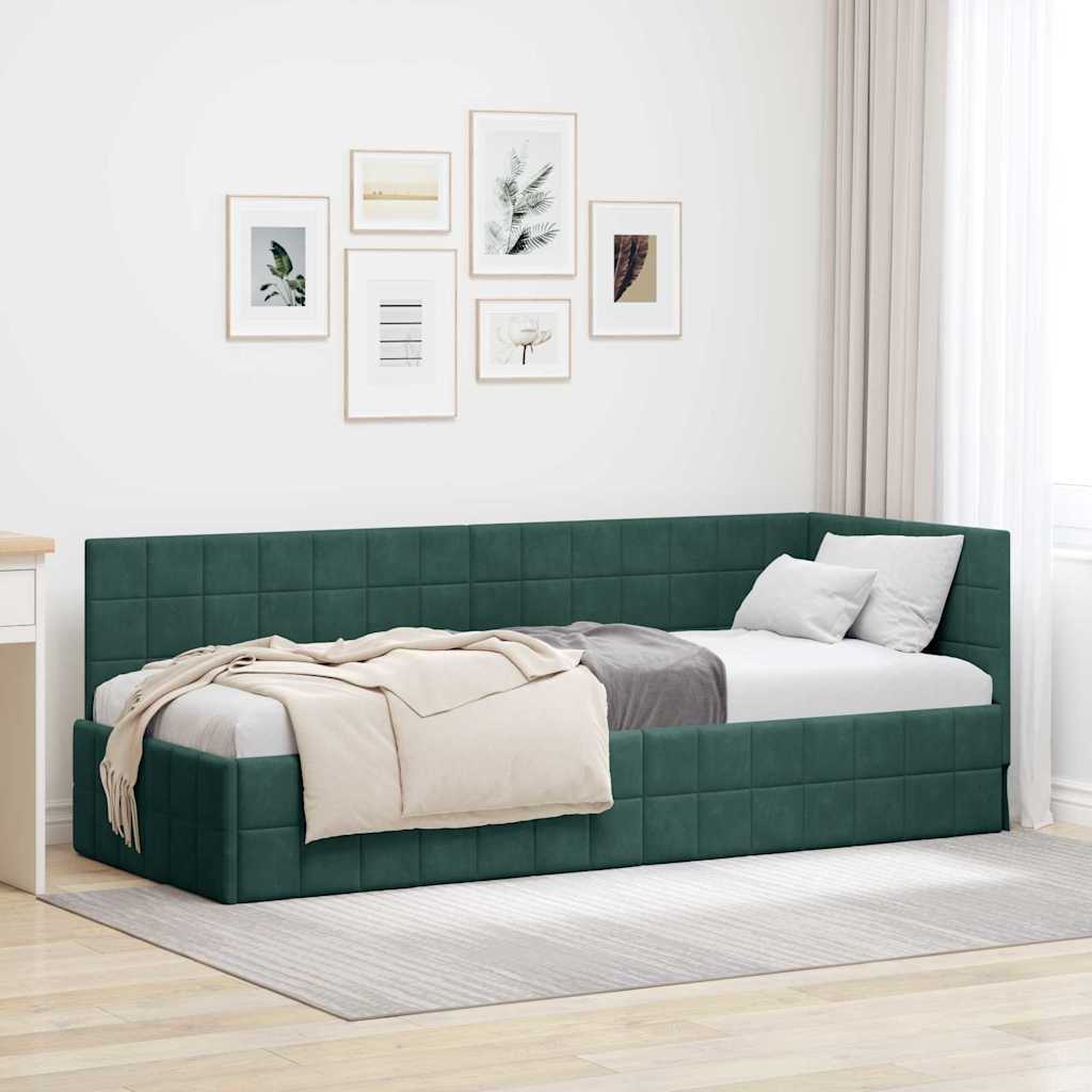 Rohový Rám Postele S Čelo 80 Cm X 200 Cm Samet