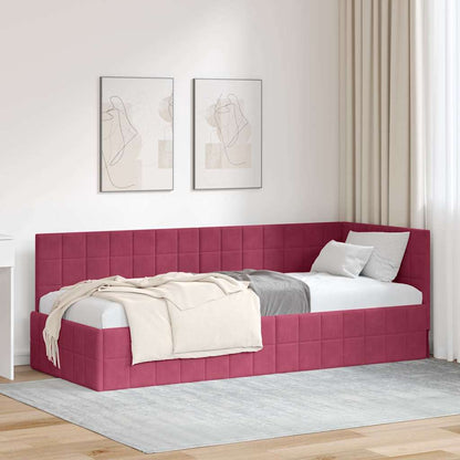 Rohový Rám Postele S Čelo 80 Cm X 200 Cm Samet