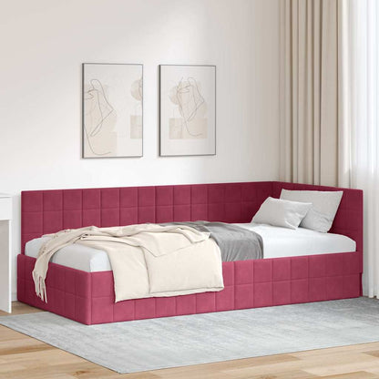 Rohový Rám Postele S Čelo 80 Cm X 200 Cm Samet