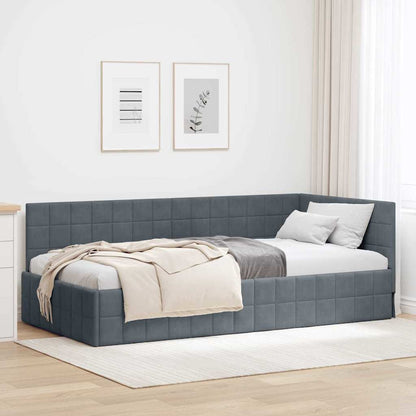 Rohový Rám Postele S Čelo 80 Cm X 200 Cm Samet