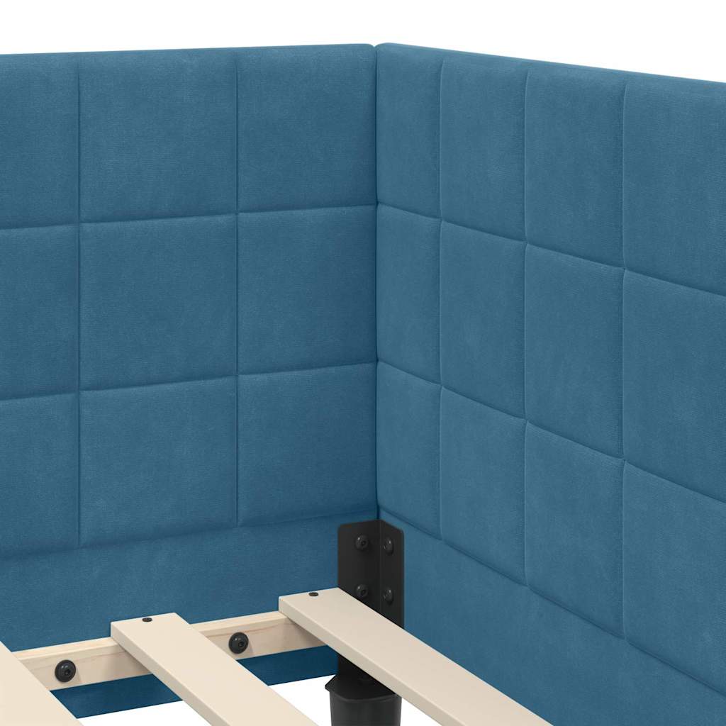Rohový Rám Postele S Čelo 80 Cm X 200 Cm Samet