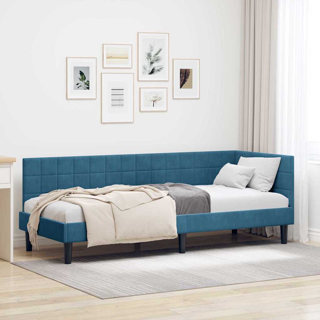 Rohový Rám Postele S Čelo 80 Cm X 200 Cm Samet