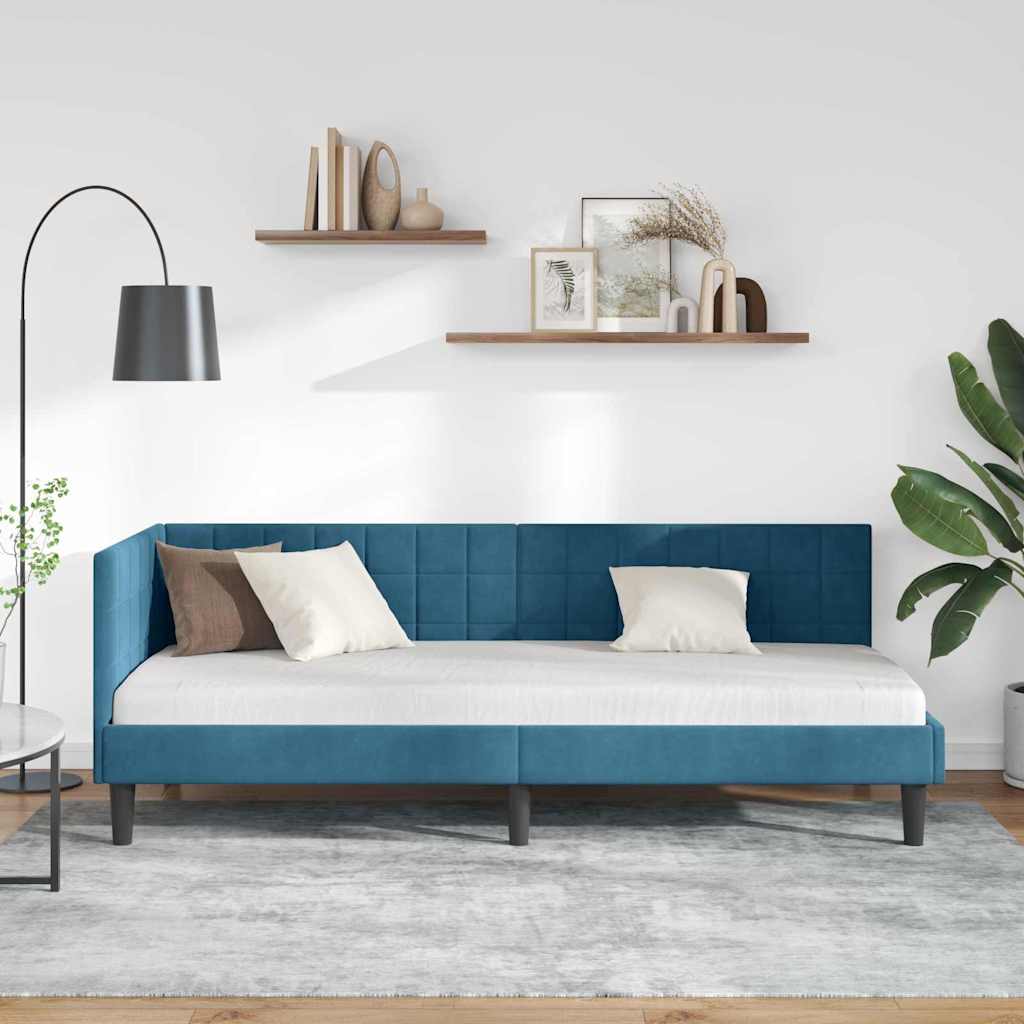 Rohový Rám Postele S Čelo 80 Cm X 200 Cm Samet