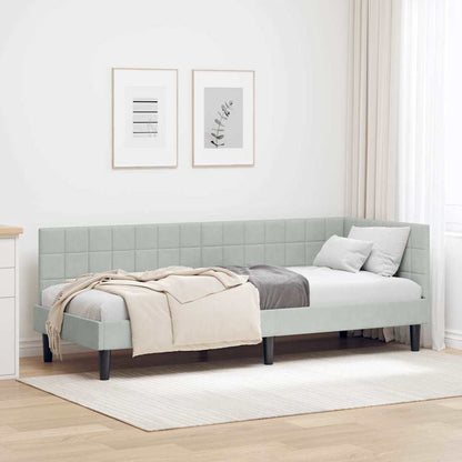 Rohový Rám Postele S Čelo 80 Cm X 200 Cm Samet
