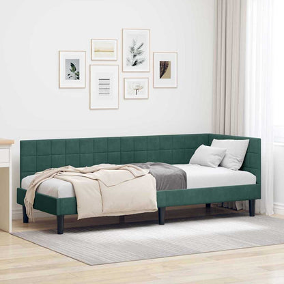 Rohový Rám Postele S Čelo 80 Cm X 200 Cm Samet