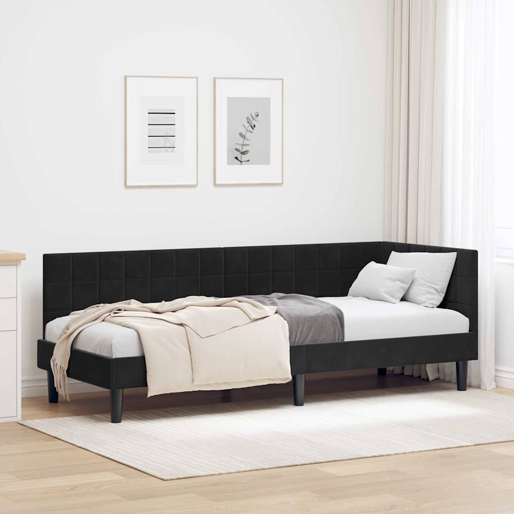 Rohový Rám Postele S Čelo 80 Cm X 200 Cm Samet