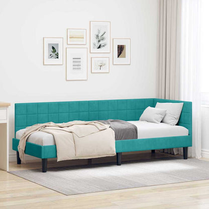 Rohový Rám Postele S Čelo 80 Cm X 200 Cm Samet